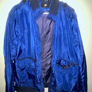 H&M Men's Blue Jacket size large